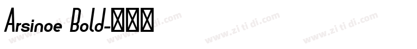 Arsinoe Bold字体转换